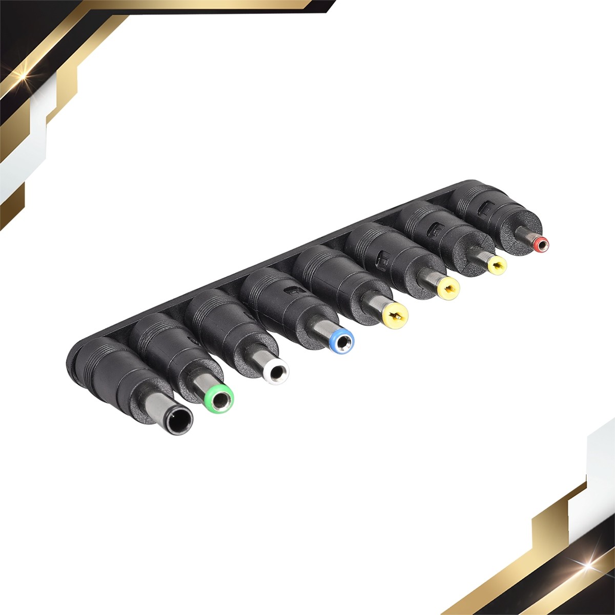 8 x DC Power Adapter Kit 5.5 x 2.1mm Jack Converter Barrel Connector Sets