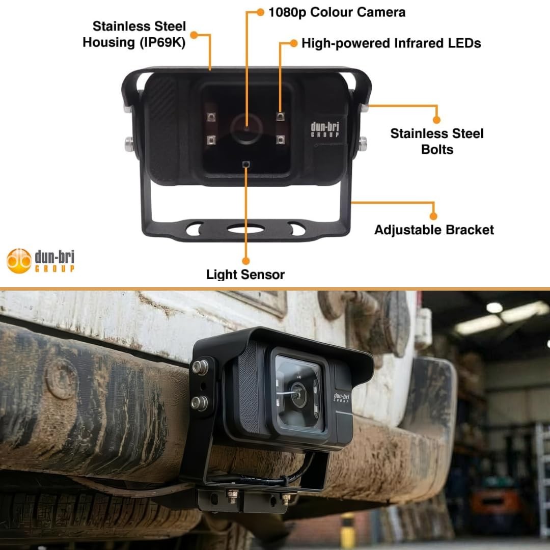 7″ 1080P Professional Backup Camera System for Commercial Trucks, RVs, Heavy…