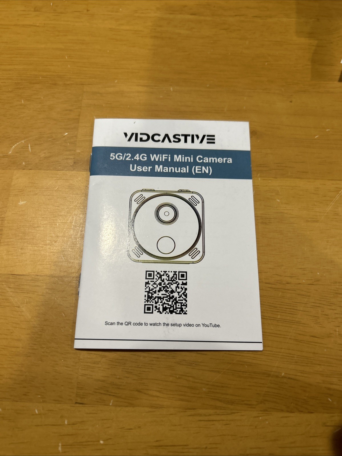 4K Mini Dual-Band 2.4/5GHz WiFi Indoor with AI Human Detection Night Vision