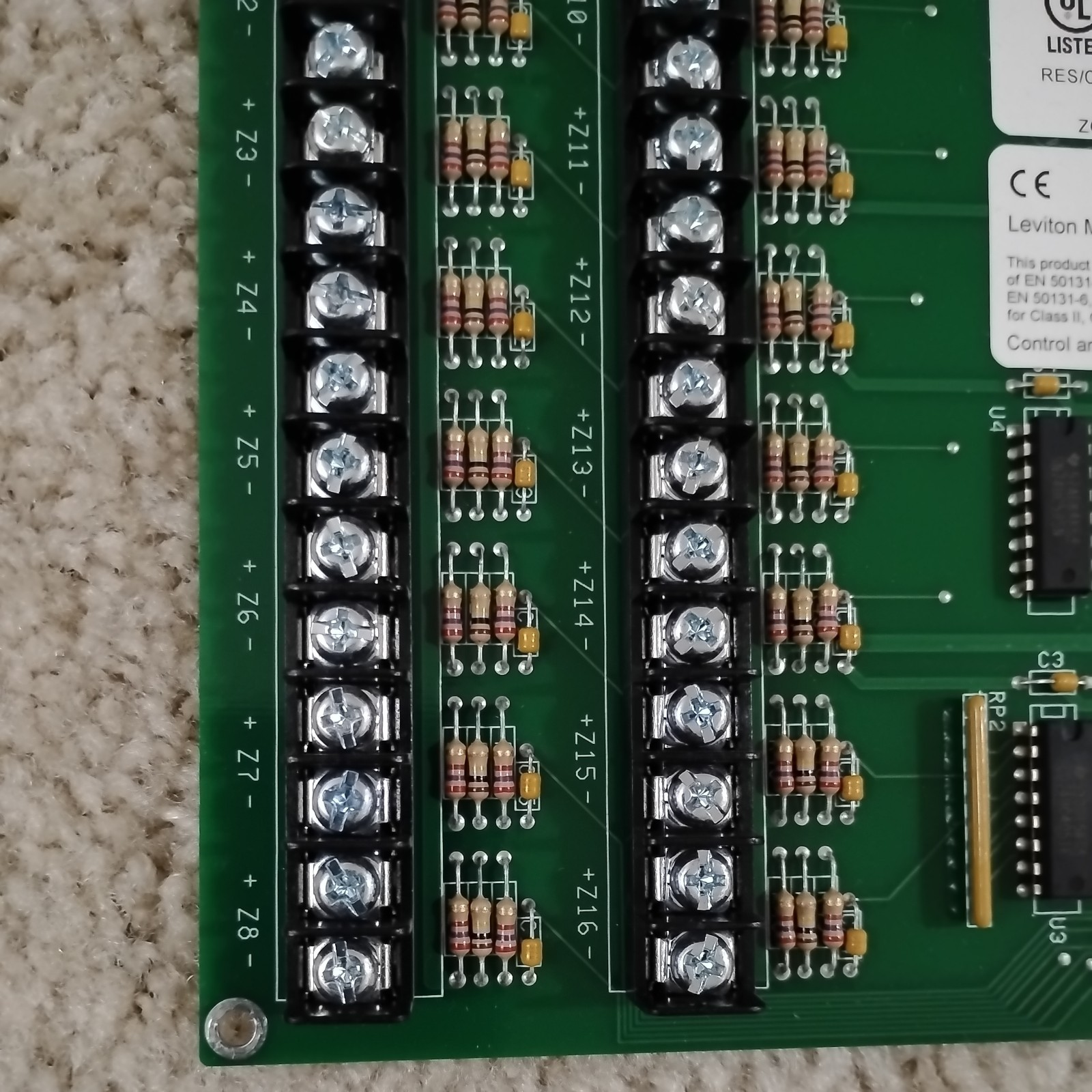 10A06-0 HAI Leviton Security 16 Zone Hardwire Expander Board only.