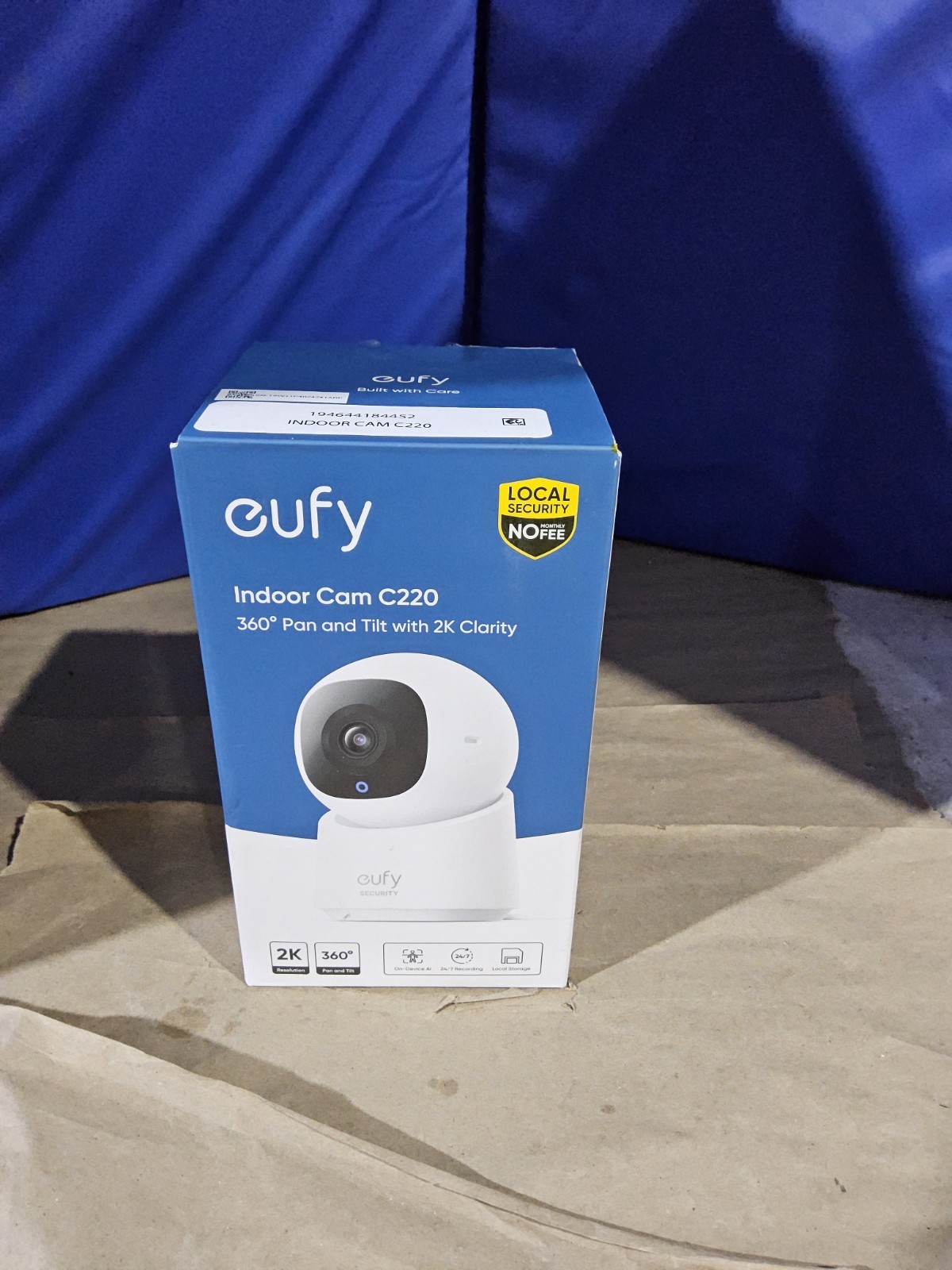 ¥eufy 2K Smart Security Camera Indoor Cam C220 AI *AS PICTURED, NEW In Box*
