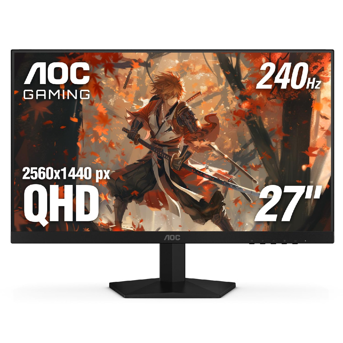 Aoc Gaming Q27G41Ze 27 Inch Qhd Ips Gaming Monitor 2560X1440 240Hz 0.3Ms Mprt