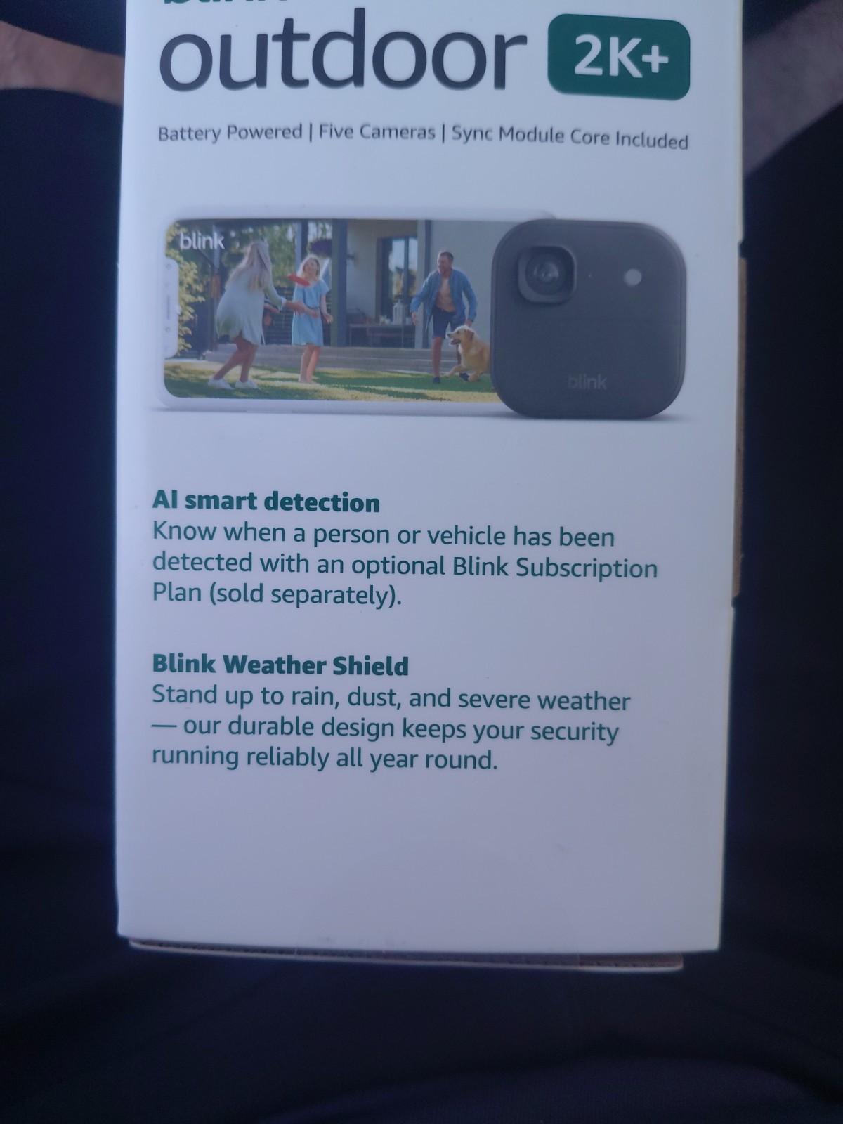 Blink Outdoor 2K+ Woreless Battery Powered 5 Cameras + Sync Module Core Sealed