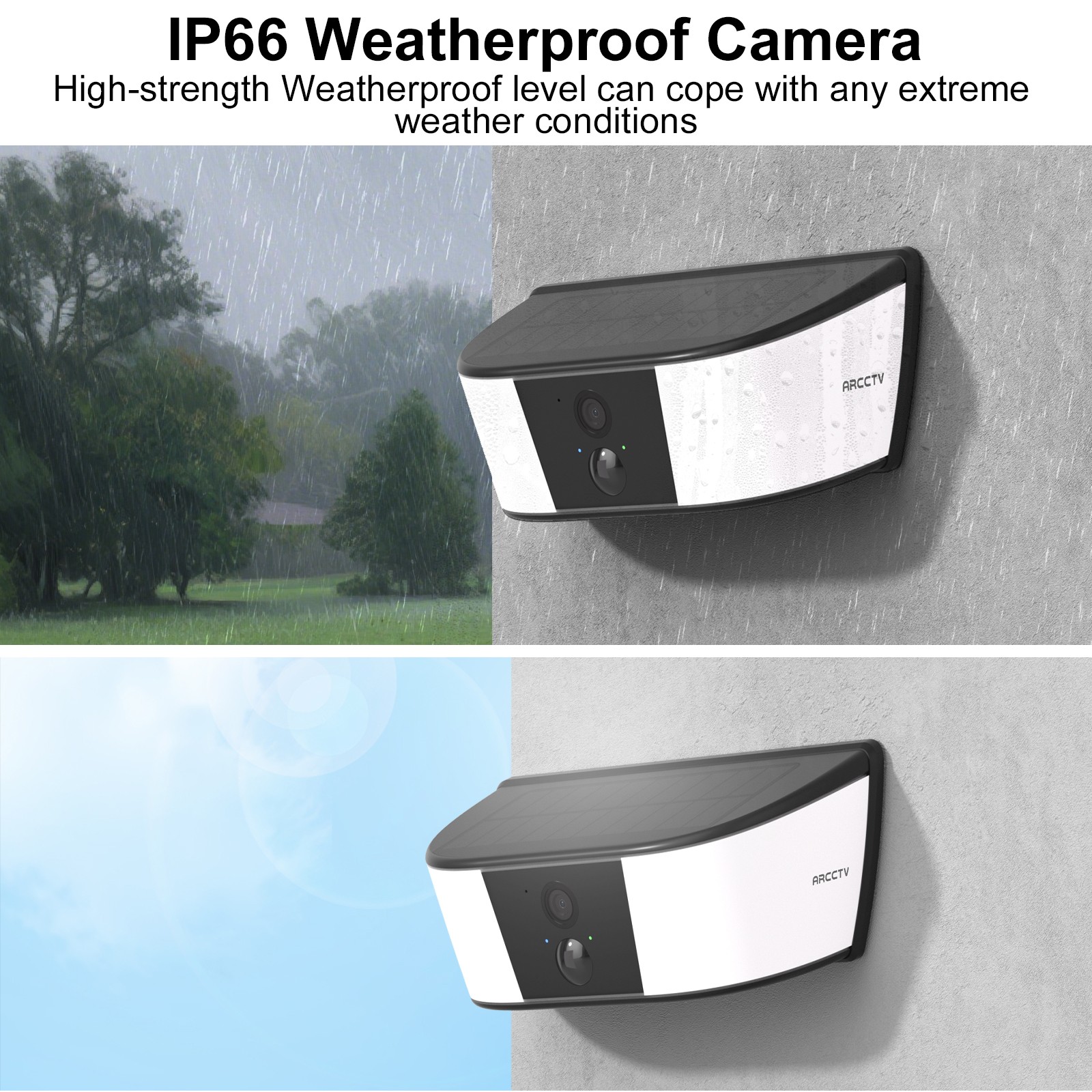 4MP WiFi Wall Light Solar Security Camera Outdoor Wireless Audio Camera IR Night