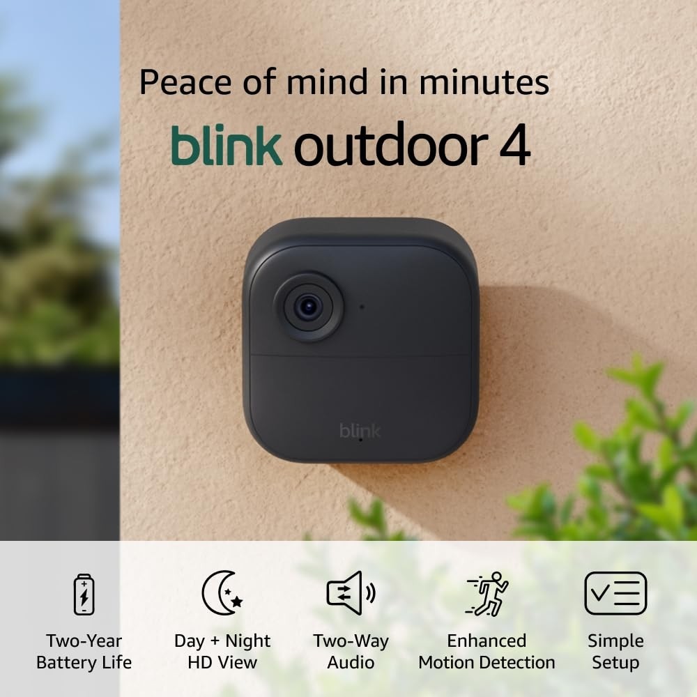 Blink Outdoor 4 2-Camera Wireless 1080p Security System Black B0B1N6B8QT