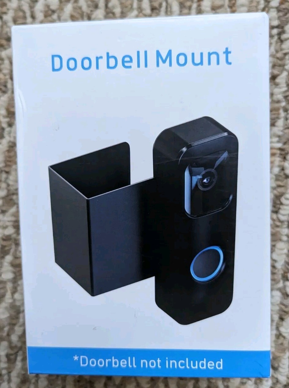 Anti-Theft Video Doorbell Mount Compatible W Various Wireless Video Doorbells