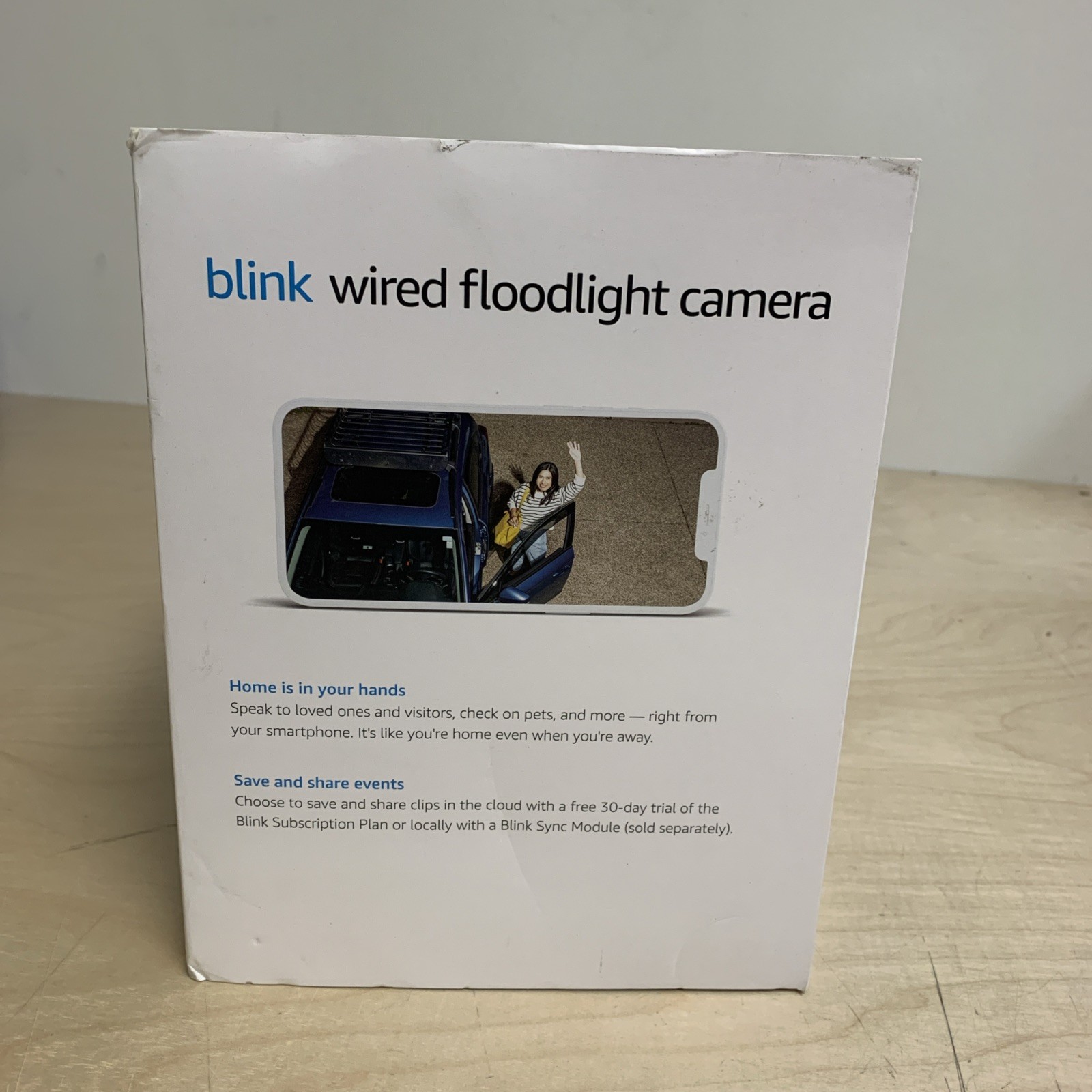 Blink Wired Floodlight Camera Smart Security Camera 2600 Lumens HD Live View NEW