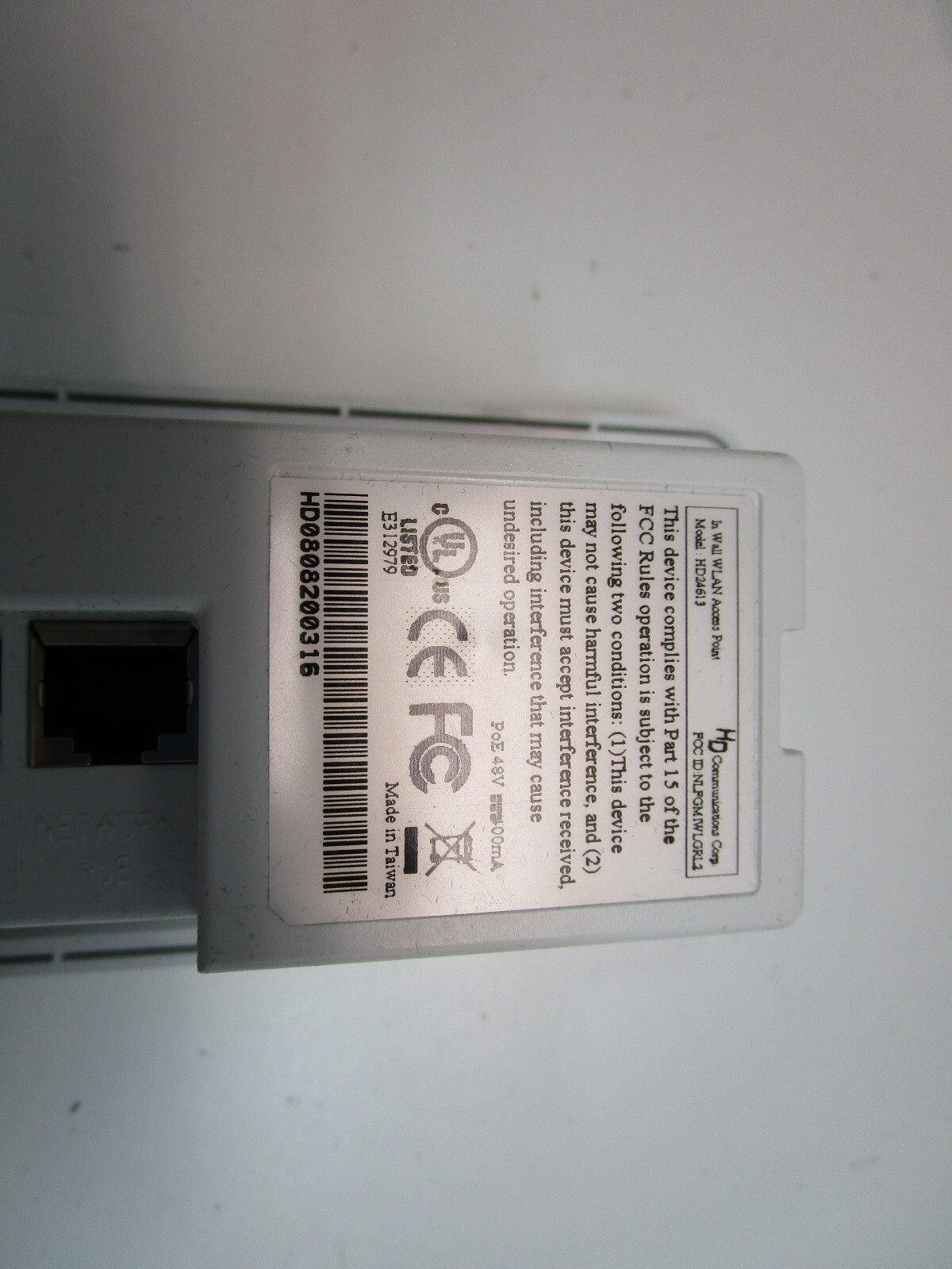 In-Wall Wi-Fi, Data, and VoIP Device – HD Communications Corp. – HD24613