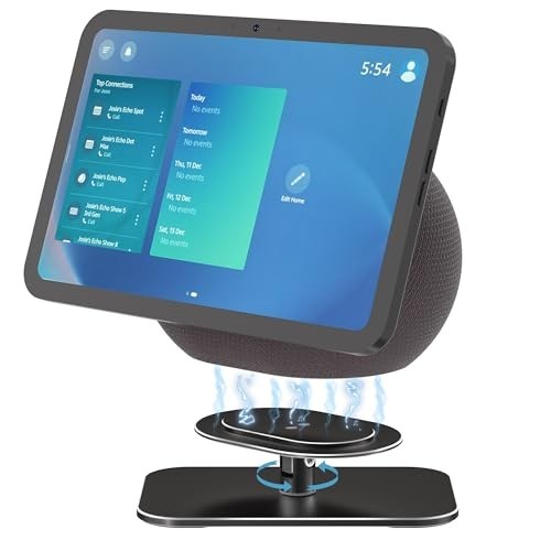 Adjustable Stand for Echo Show 8/11 – Solid Aluminum, Tilt & Swivel, Compact Des