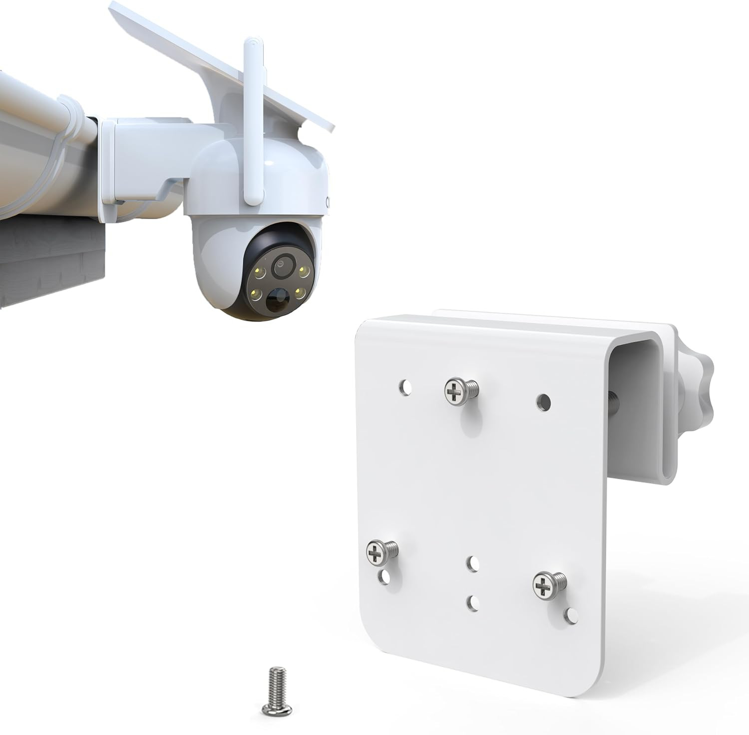 Metal Gutter Mount for AOSU Security Camera Wireless Outdoor (Solarcam D1 Classi