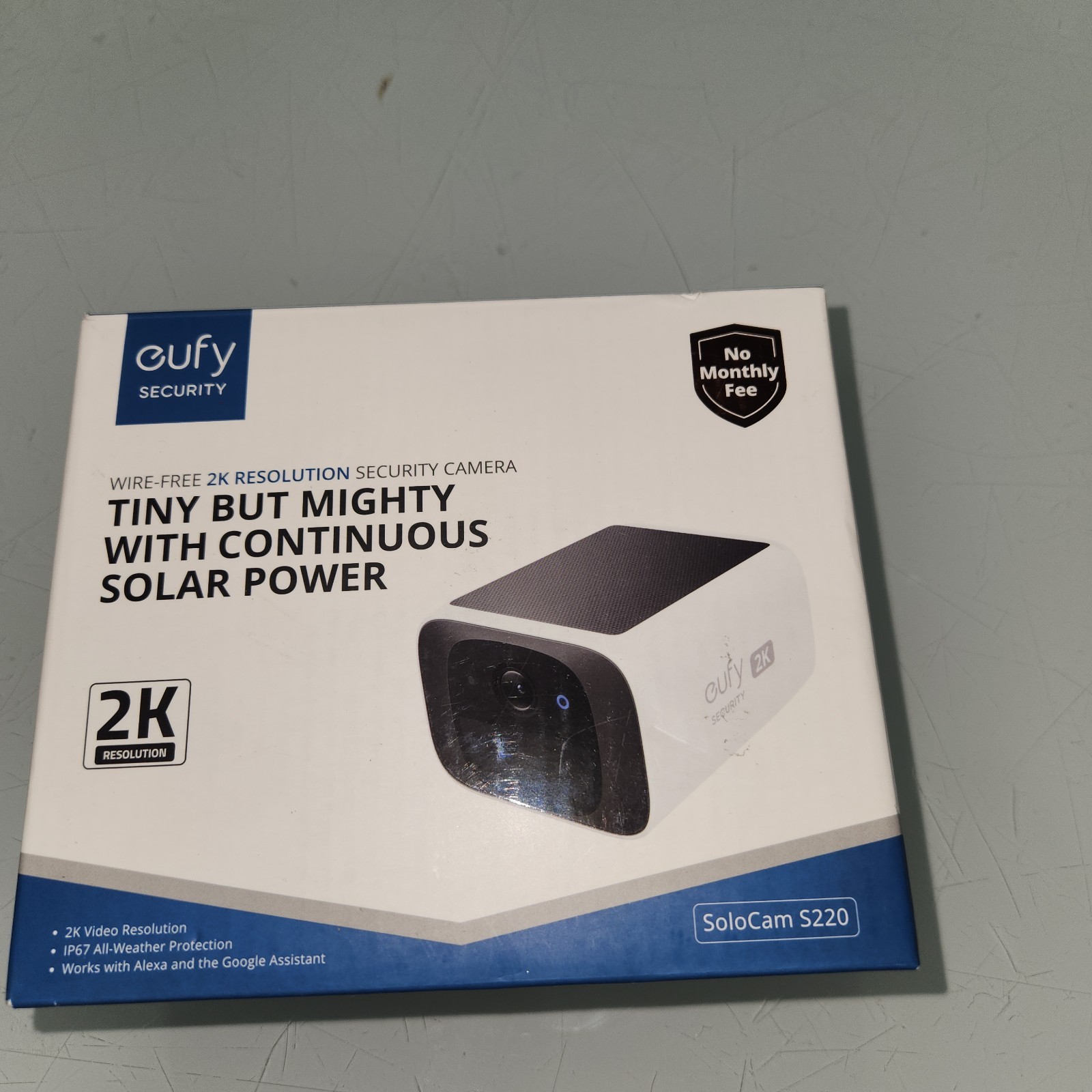 eufy Security SoloCam S220, Solar Security Camera, Wireless Security Camera