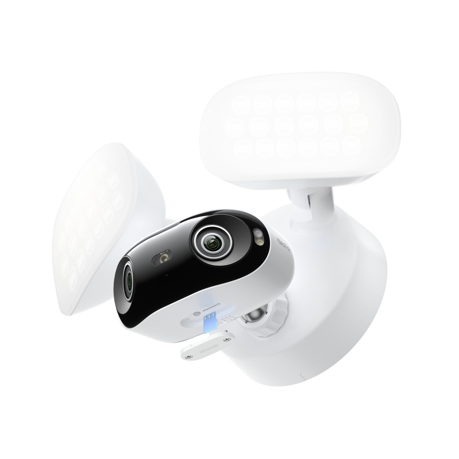 Reolink Elite Pro Floodlight PoE 16MP Dual-lens Floodlight Camera 180° Panorama