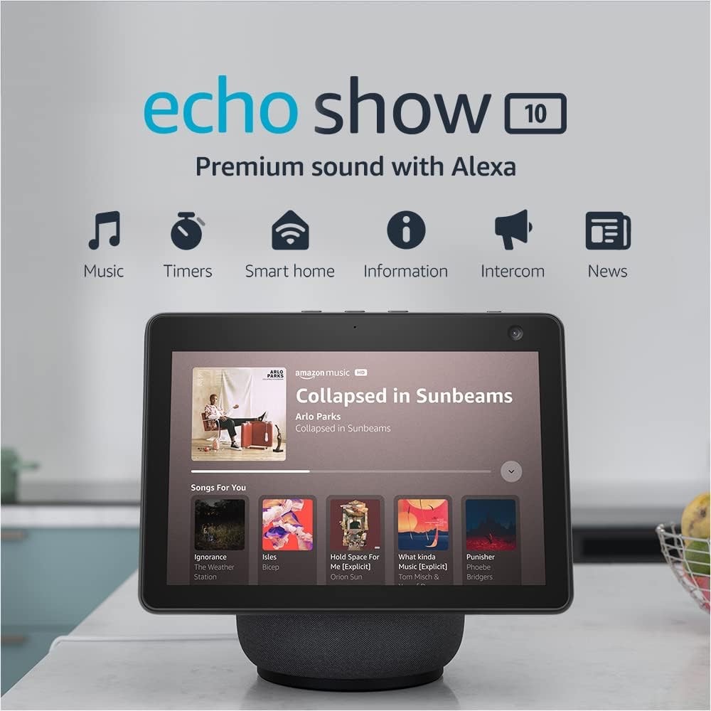 NEW SEALED Amazon Echo Show 10 Display Alexa Smart Speaker – 3rd Gen – BLACK