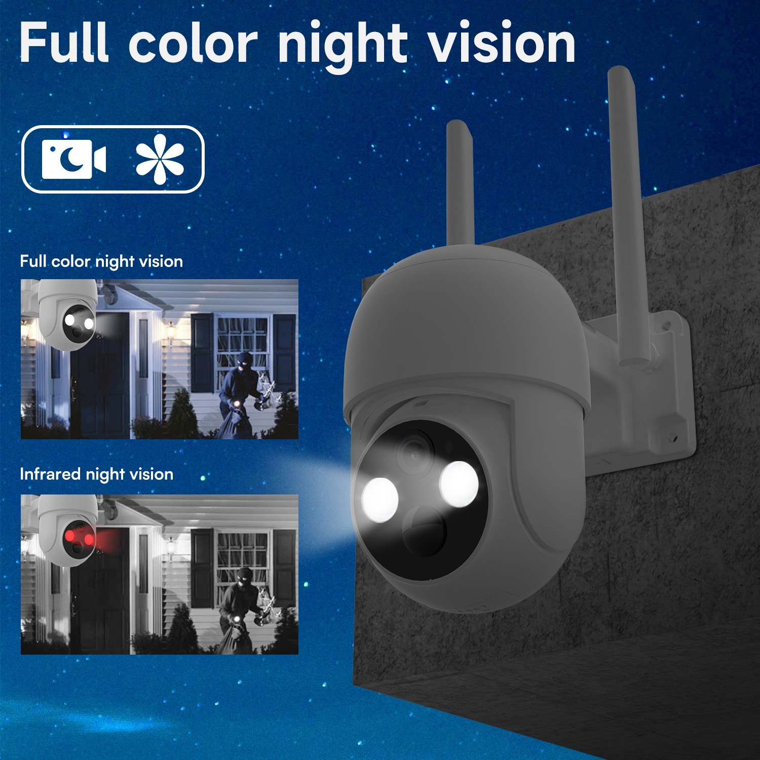 3Pack Solar Battery Powered Wireless Security Camera System WiFi IP Outdoor Home