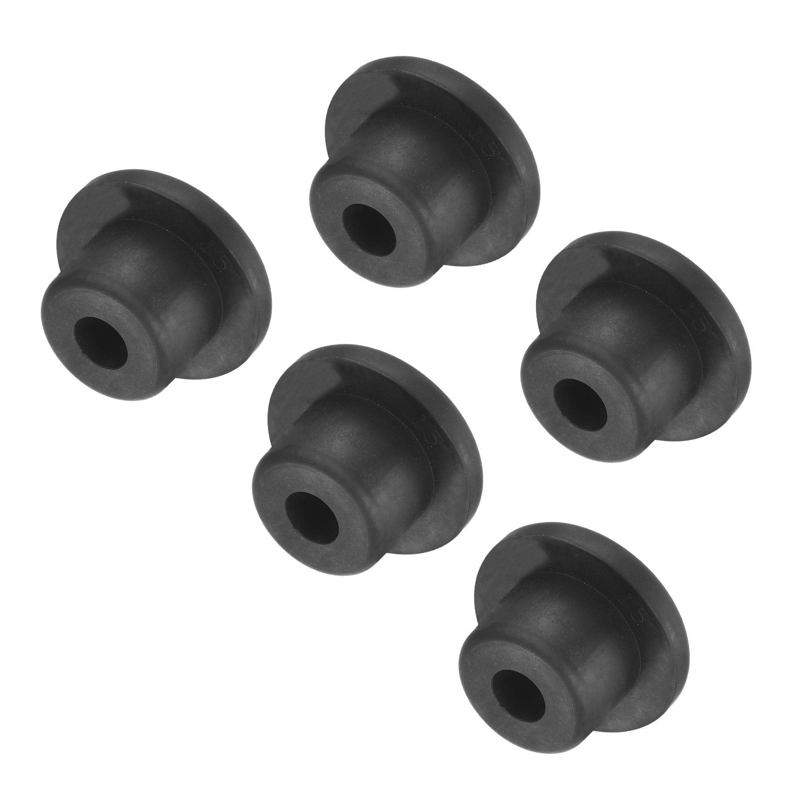 5 x High Temp Silicone Plug t Shaped Silicon Stopper Black 23x14x4mm