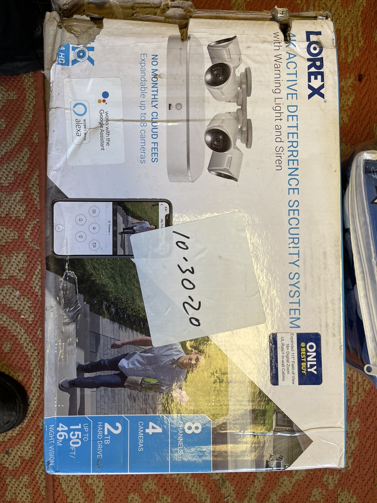 NEW Lorex Surveillance Security 8-Camera Channel D841A82-8DA8-E 4K UHD 2TB