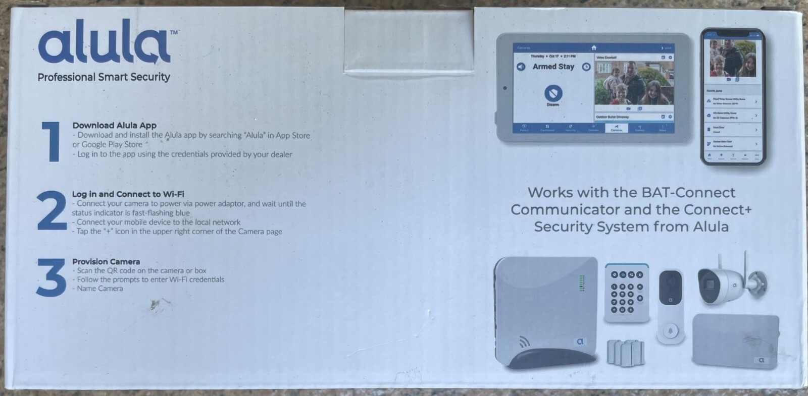 ALULA OUTDOOR WIFI BULLET CAMERA HD VIDEO, MOTION DETECTION CAM-OD-HS2-AI NIB