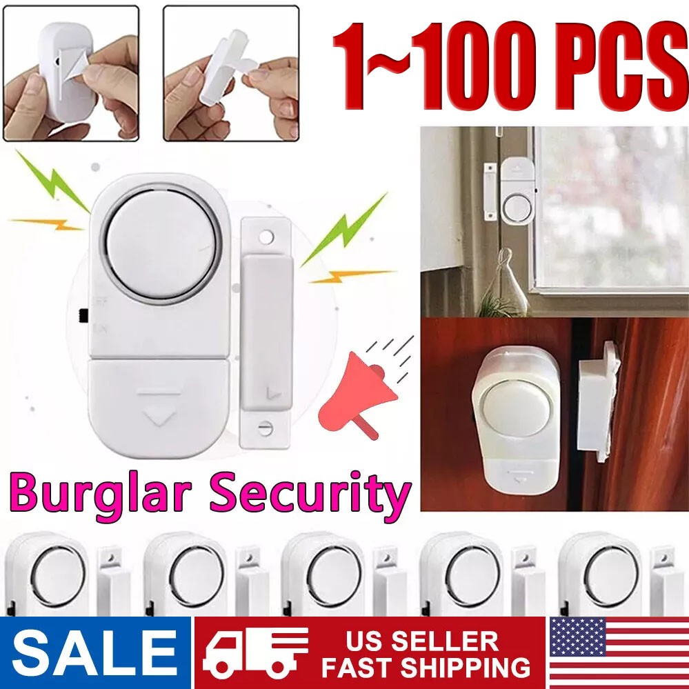 New Wireless Home Window Door Burglar Security Alarm System Magnetic Sensor LOT