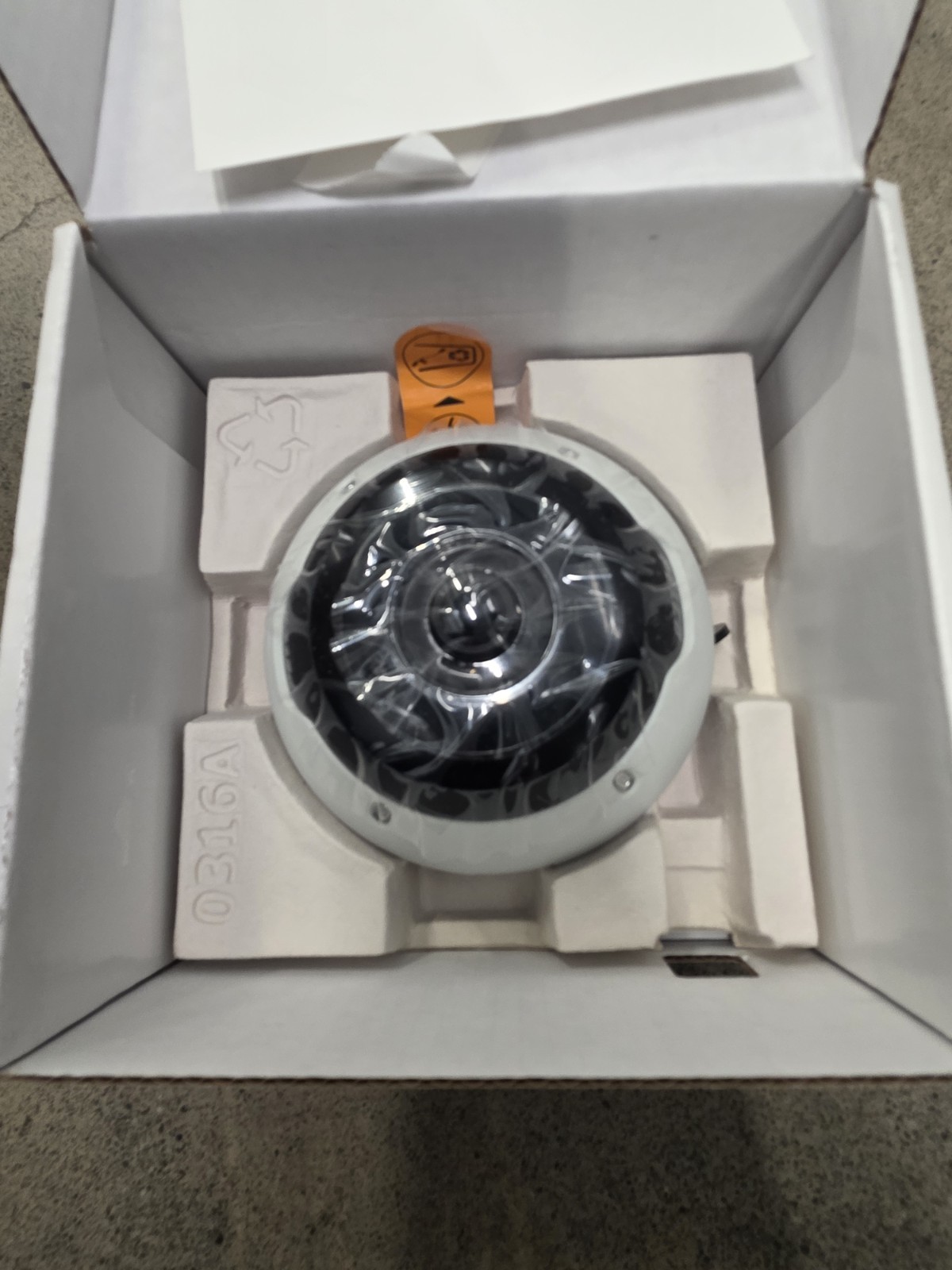 Pelco IMF82-1ES 12MP Fisheye IP Network Surface Mount Camera White I/O