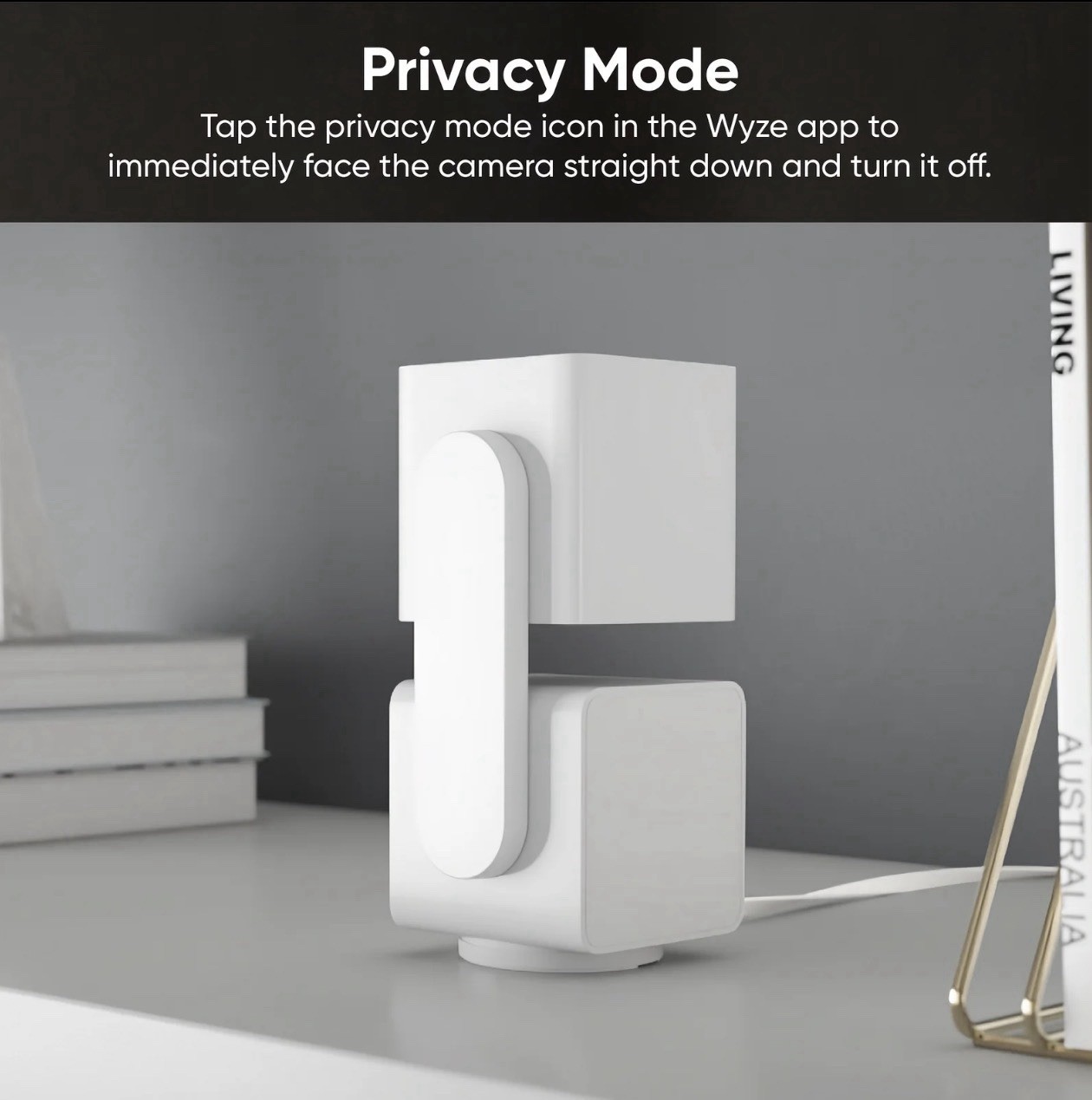 Wyze Cam Pan v3 Indoor Outdoor WiFi Security Camera 1080P Pan Tilt White