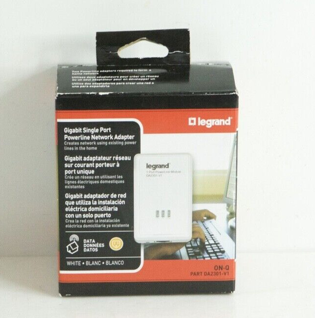 Legrand DA2301-V1 | 1 Port Powerline Network Adapter j535