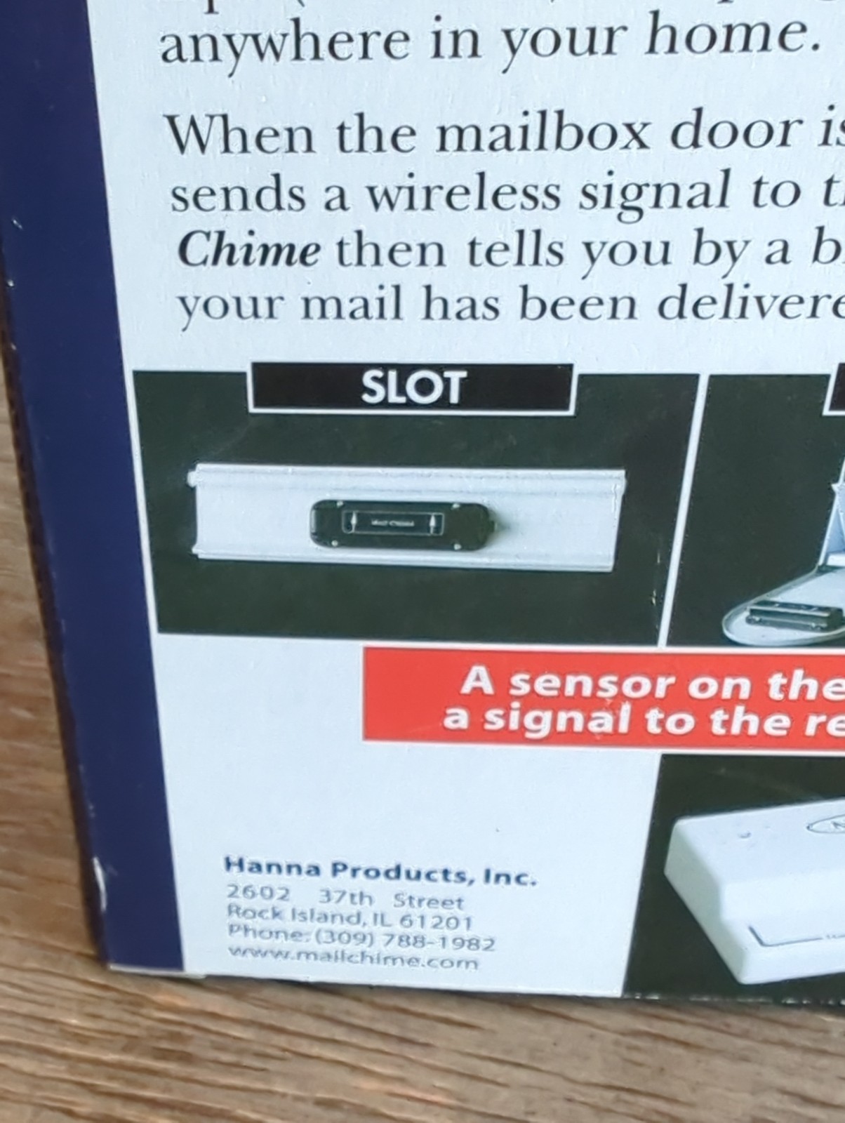MAIL CHIME Wireless Mailbox Alert – Model 1200 Hanna Products NEW
