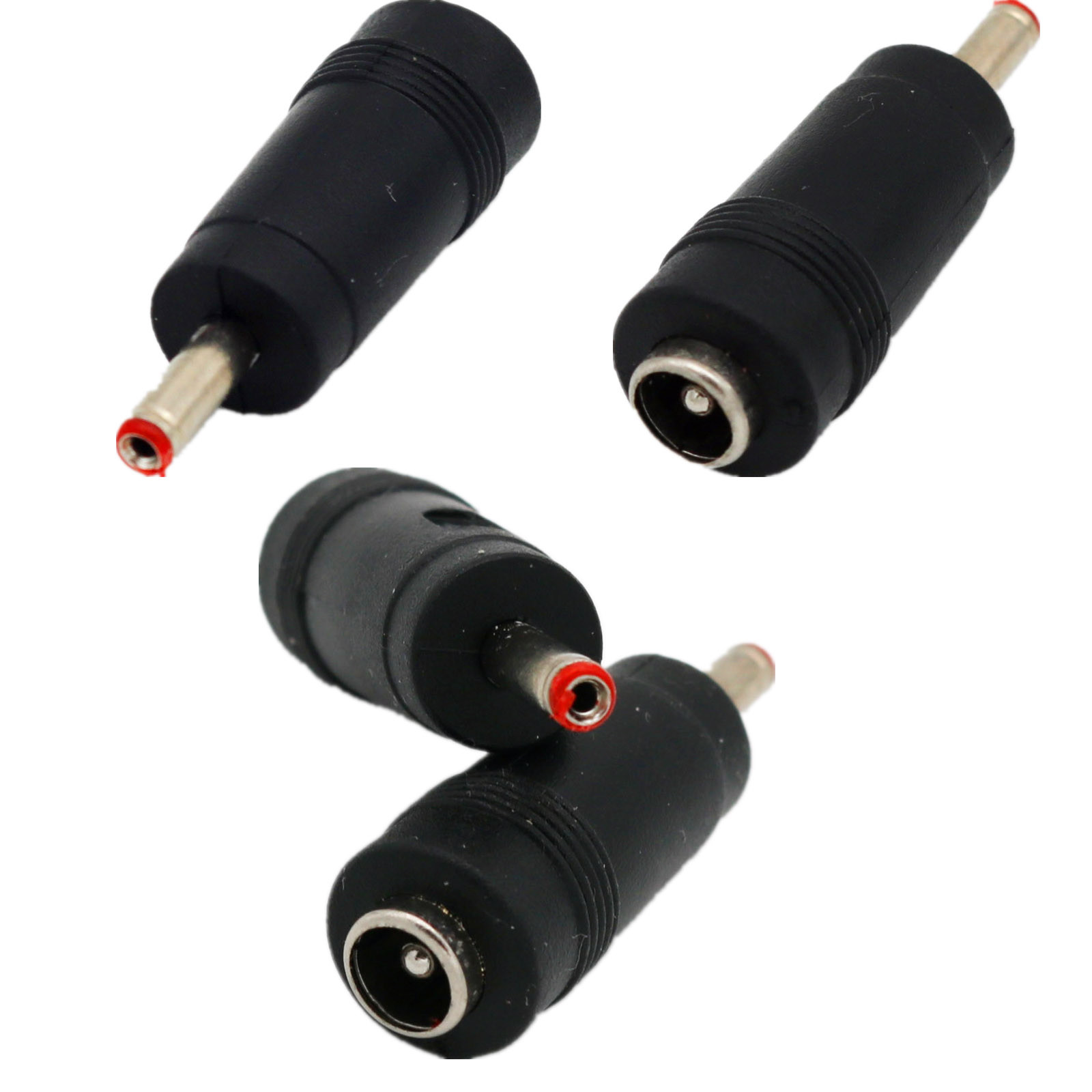 10x DC Power 3.5mm x 1.35mm Male Plug To 5.5×2.1mm Female Jack Adapter Connector