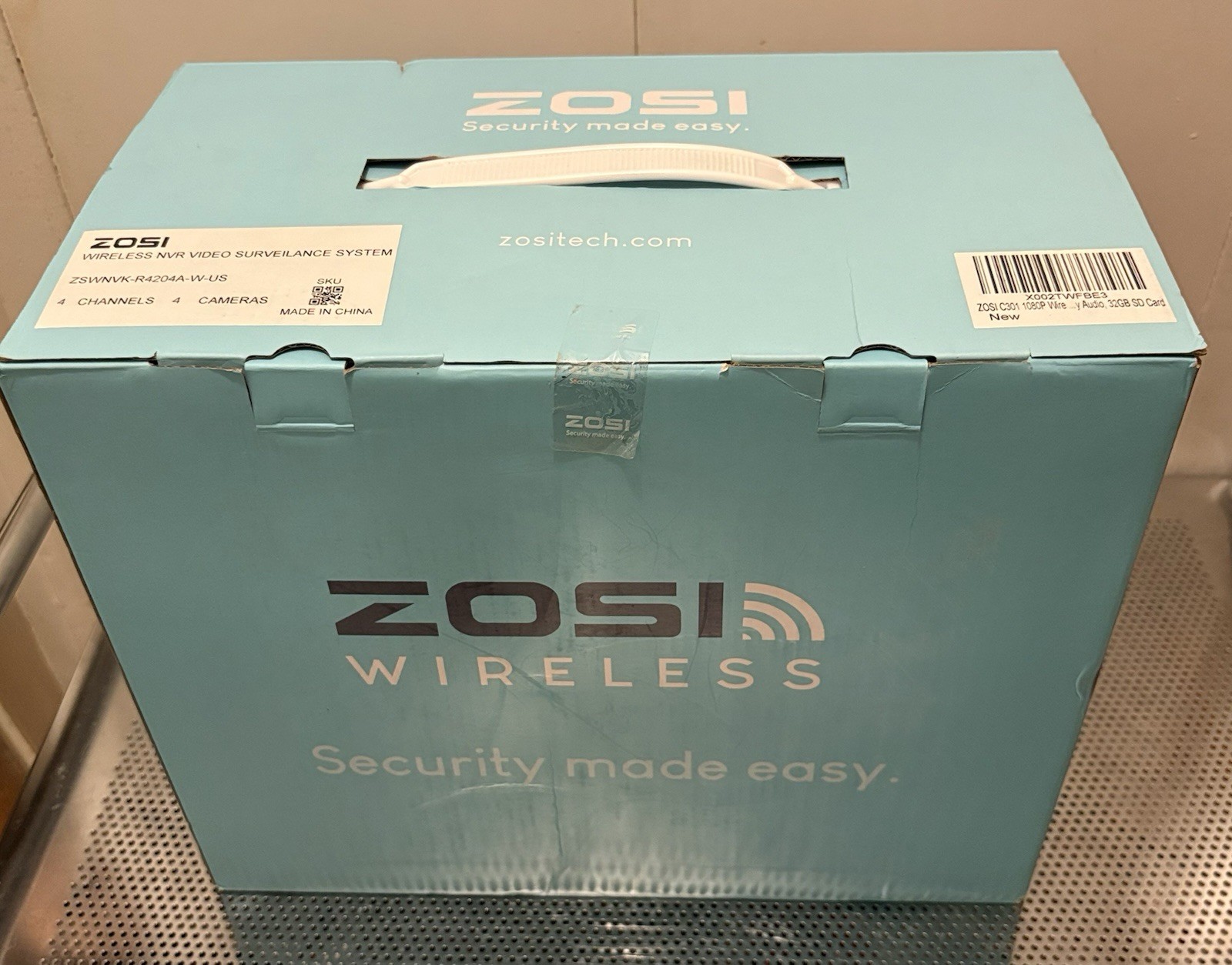 ZOSI Wireless NVR 4-Cam 4 Channel 1080p Security System Night Vision HDMI Wi-Fi