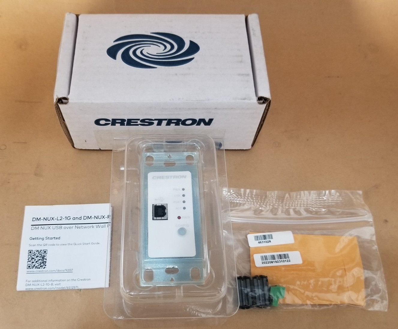 Crestron USB-NX2-LOCAL-1G-W / IP Extender Conference Room AV – BRAND NEW