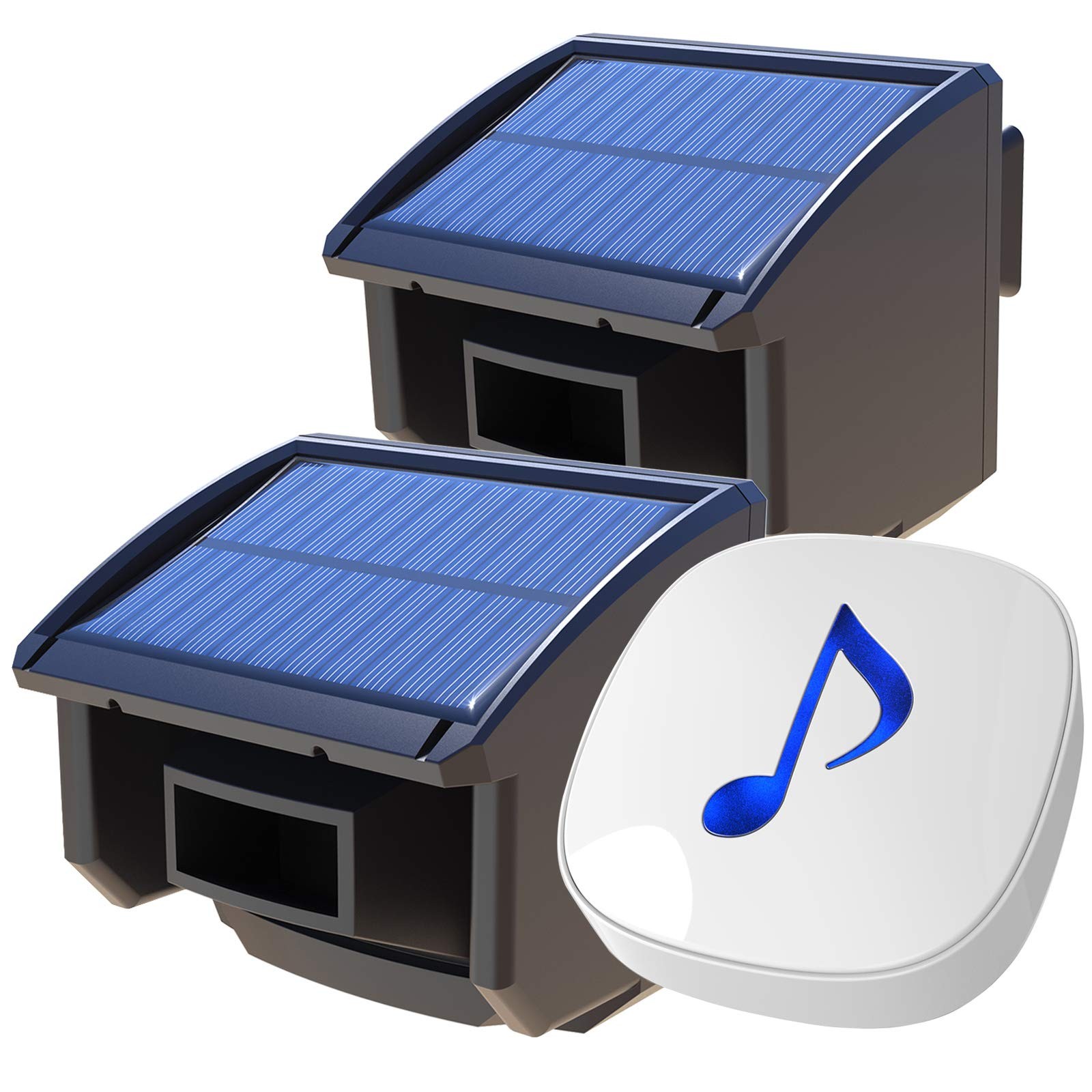 Solar Wireless Driveway Alarm System-1/4 Mile Long Transmission Range-Solar P…