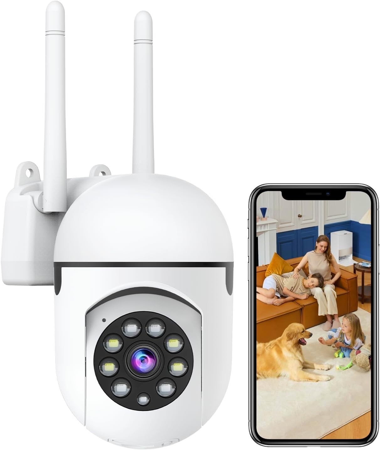 Wireless 2.4G WiFi Security Camera System Smart Outdoor Night Vision 1080P