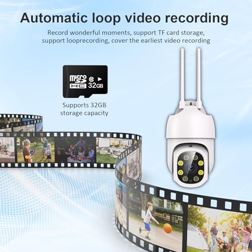 1080P Security Camera Outdoor Wired/Wireless Starlight Color Night Vision