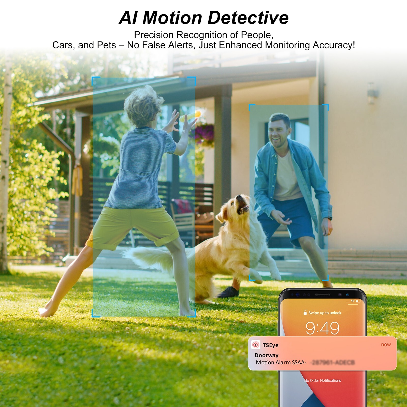 Solar Security Cameras Wireless Outdoor for Home Security 2.4&5GHz WiFi