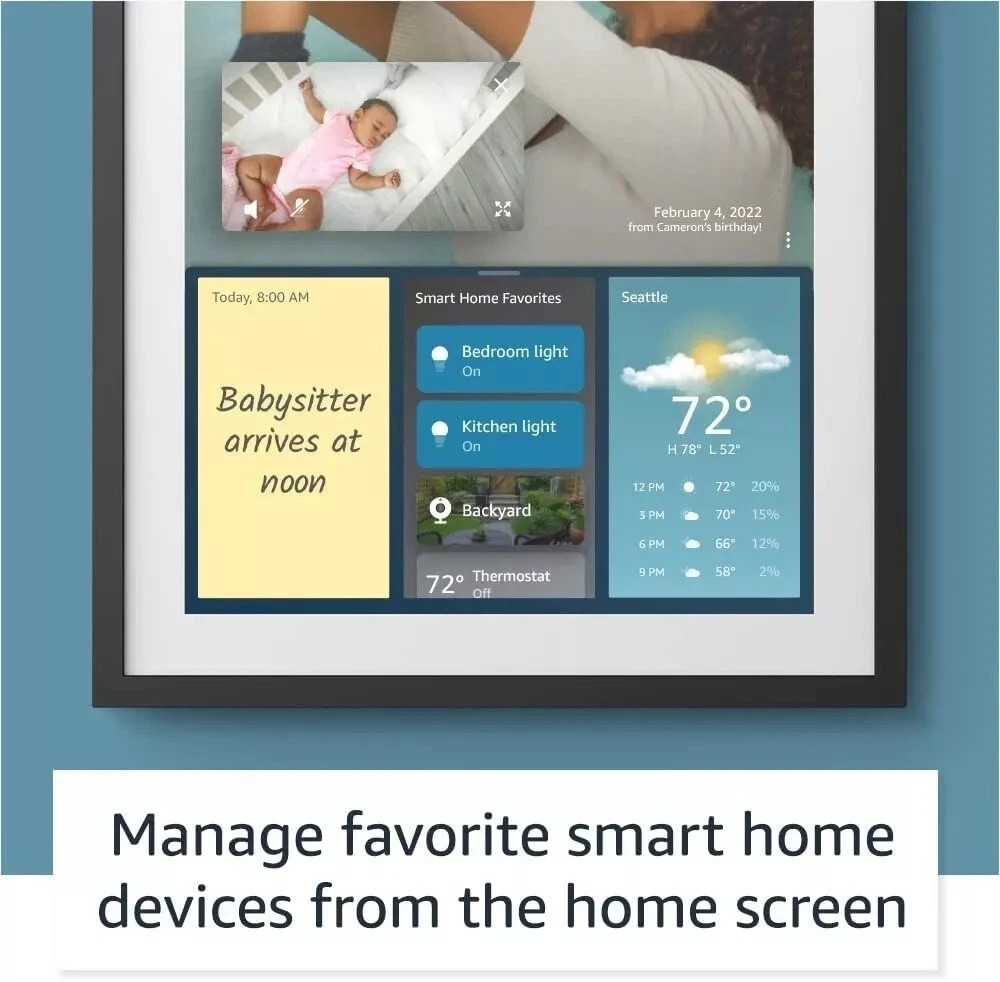 Amazon Echo Show 15 | Full HD 15.6″ Smart Display with Alexa & Fire TV + Remote