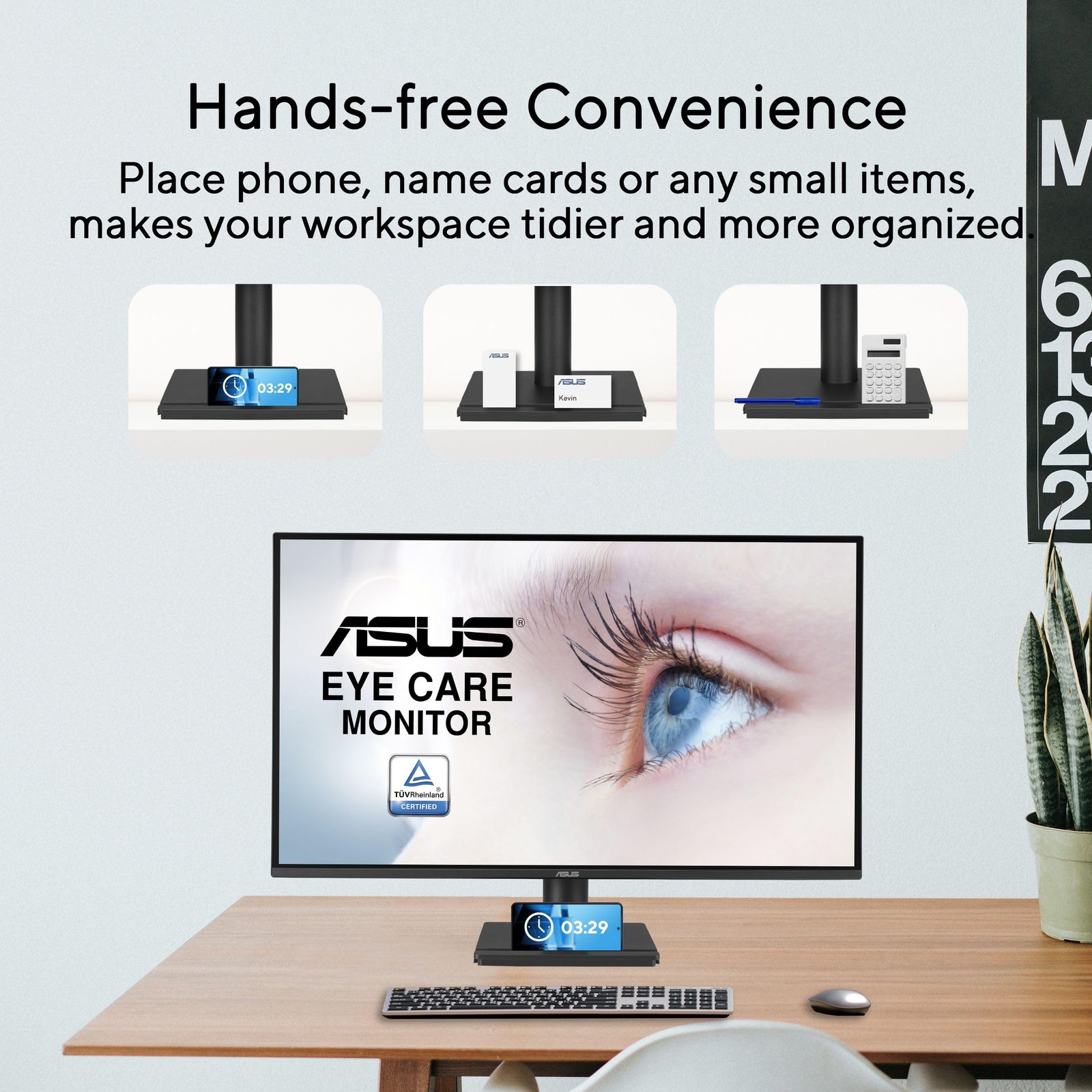 Asus 27 1440P Eye Care Monitor Va27Aq – Ips Qhd 2560 X 1440 99 Srgb Frameless