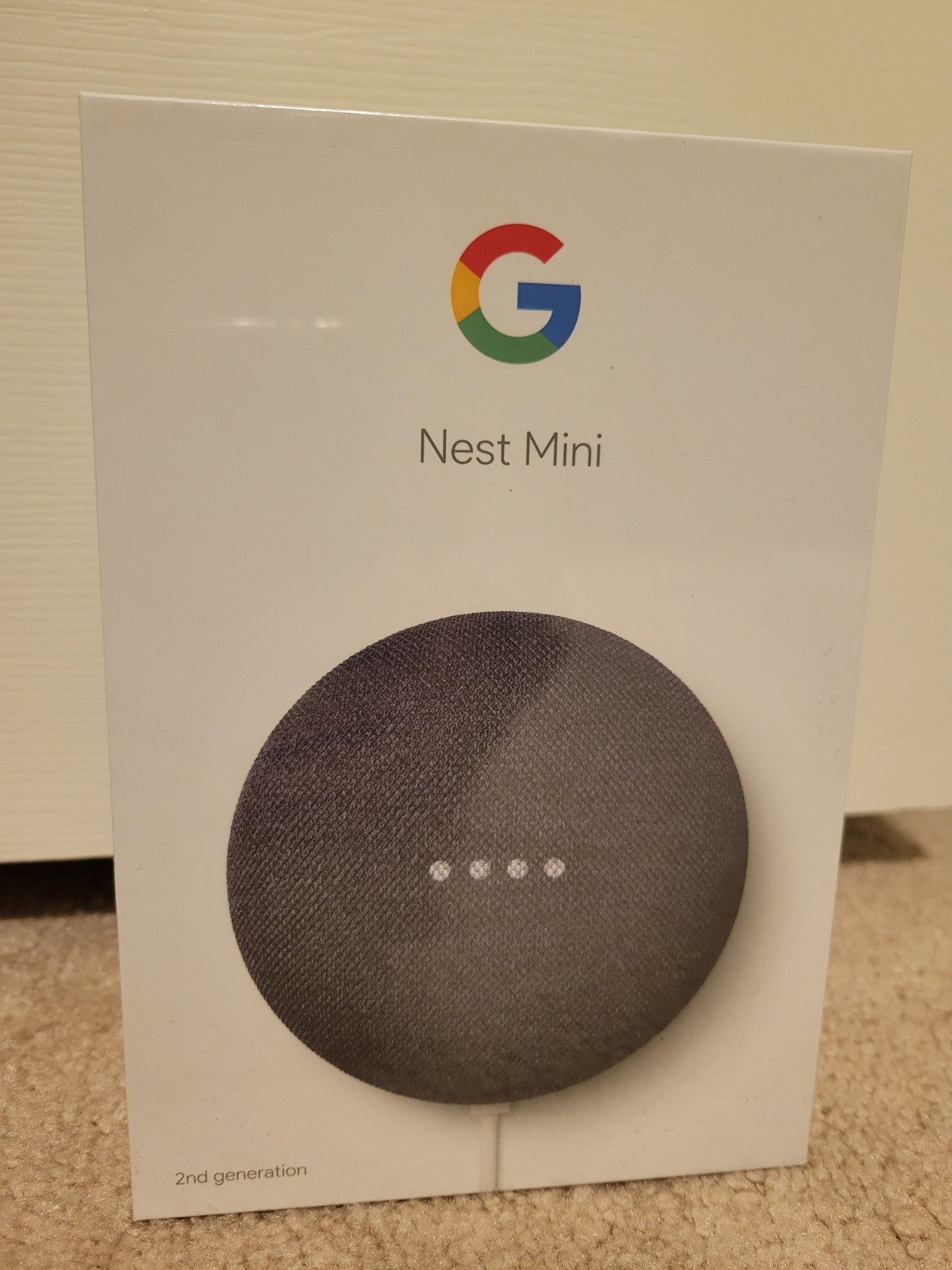 Google Nest Mini (2nd Generation) – Charcoal New Sealed GA00781-US Ships Fast