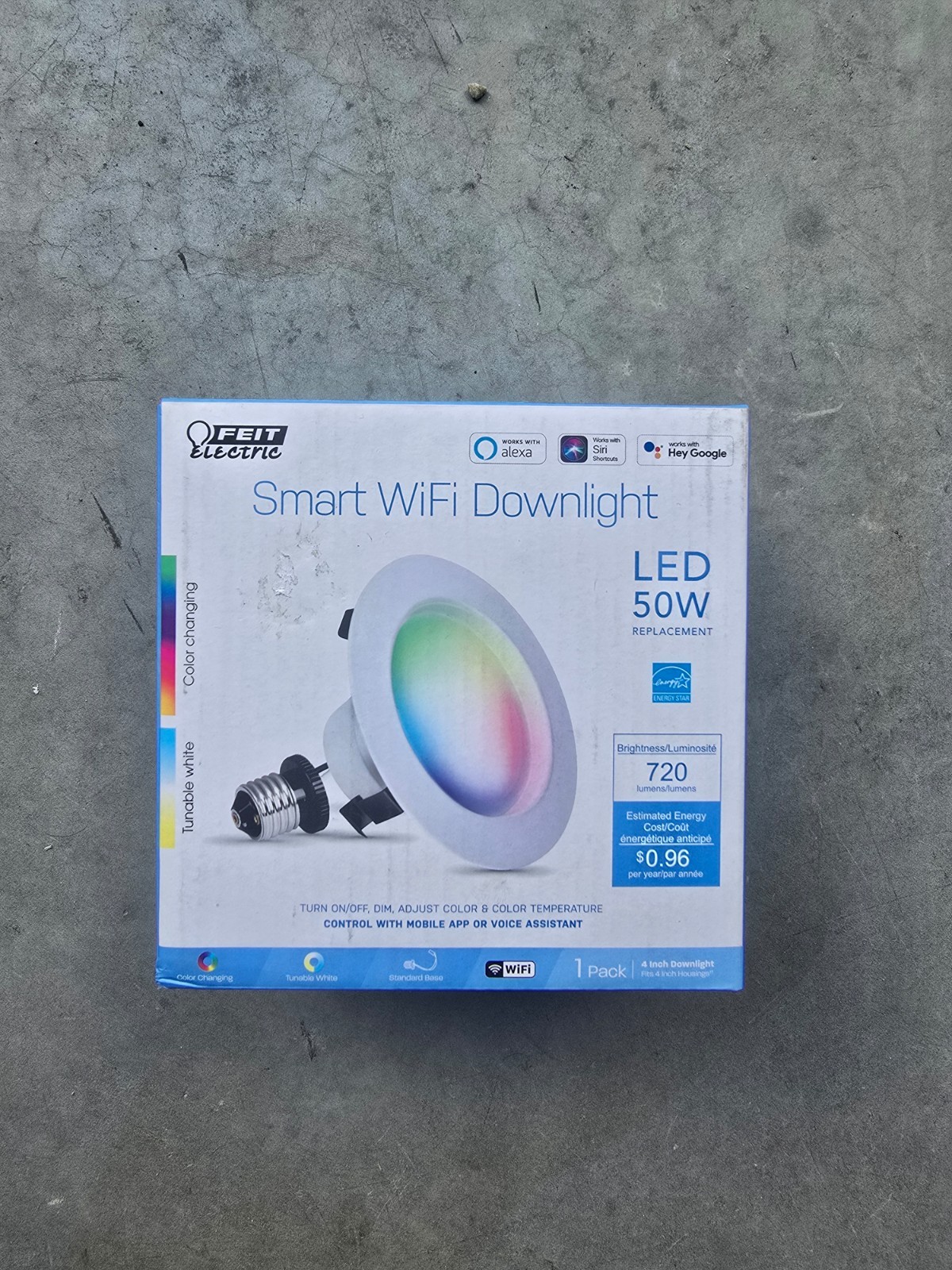Feit Electric Smart WIFI Downlight 50W Color Changing