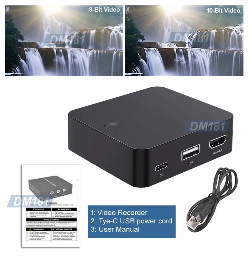 Premium Mini Digital Video Recorder W/ RCA AV Input 1080P Out MP4 Recording