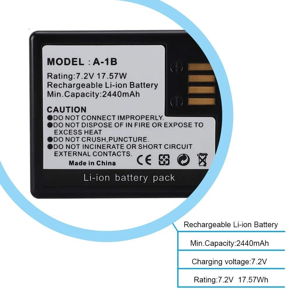 New Rechargeable A-1B Battery for ARLO PRO, PRO 2 LIGHT Camera VMA4400 VMS4230