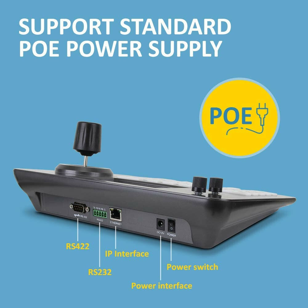 HDMediaCast PTZ IP Controller with 5 Inches Screen 