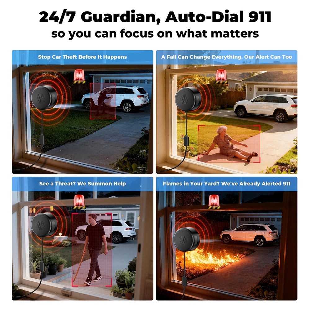 Crisp Smart Easy-To-Install Easy-To-Use Durable Sturdy Reliable 2K Window Camera