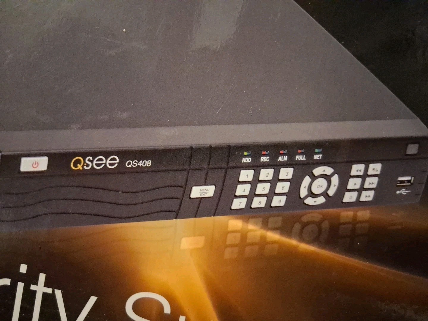 Q-See Security DVR W/500Gb- 4 Cams,Mouse,Remote,email Alert,Motion Det. New