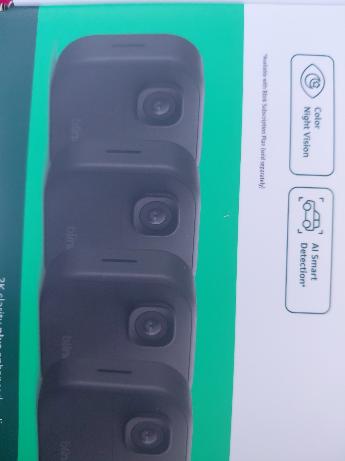 Blink Outdoor 2K+ Woreless Battery Powered 5 Cameras + Sync Module Core Sealed
