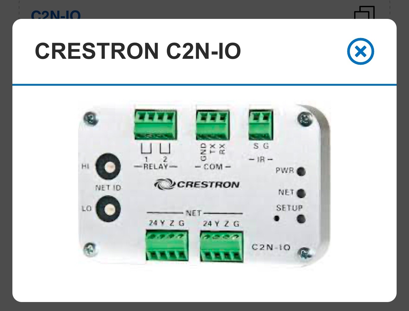Crestron C2N-IO Control Port Expansion Module for Crestron Control System
