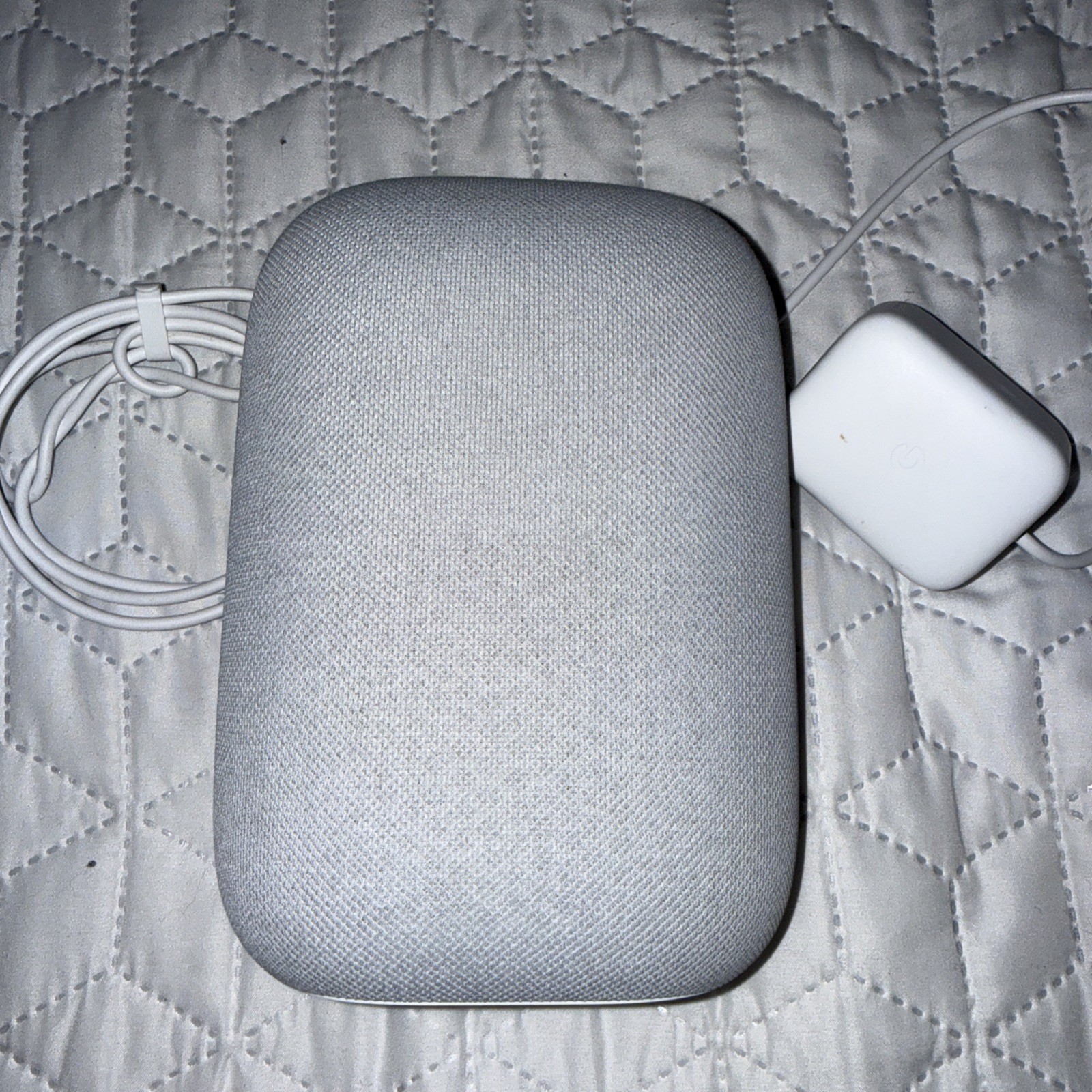 Google Nest Audio Smart Stereo Speaker Chalk Gray – USED, great shape