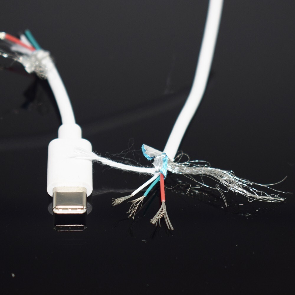 1pc USB Male to TYPE-C 5V 2A Sync Data Charge Cable for Android Phone 1m White
