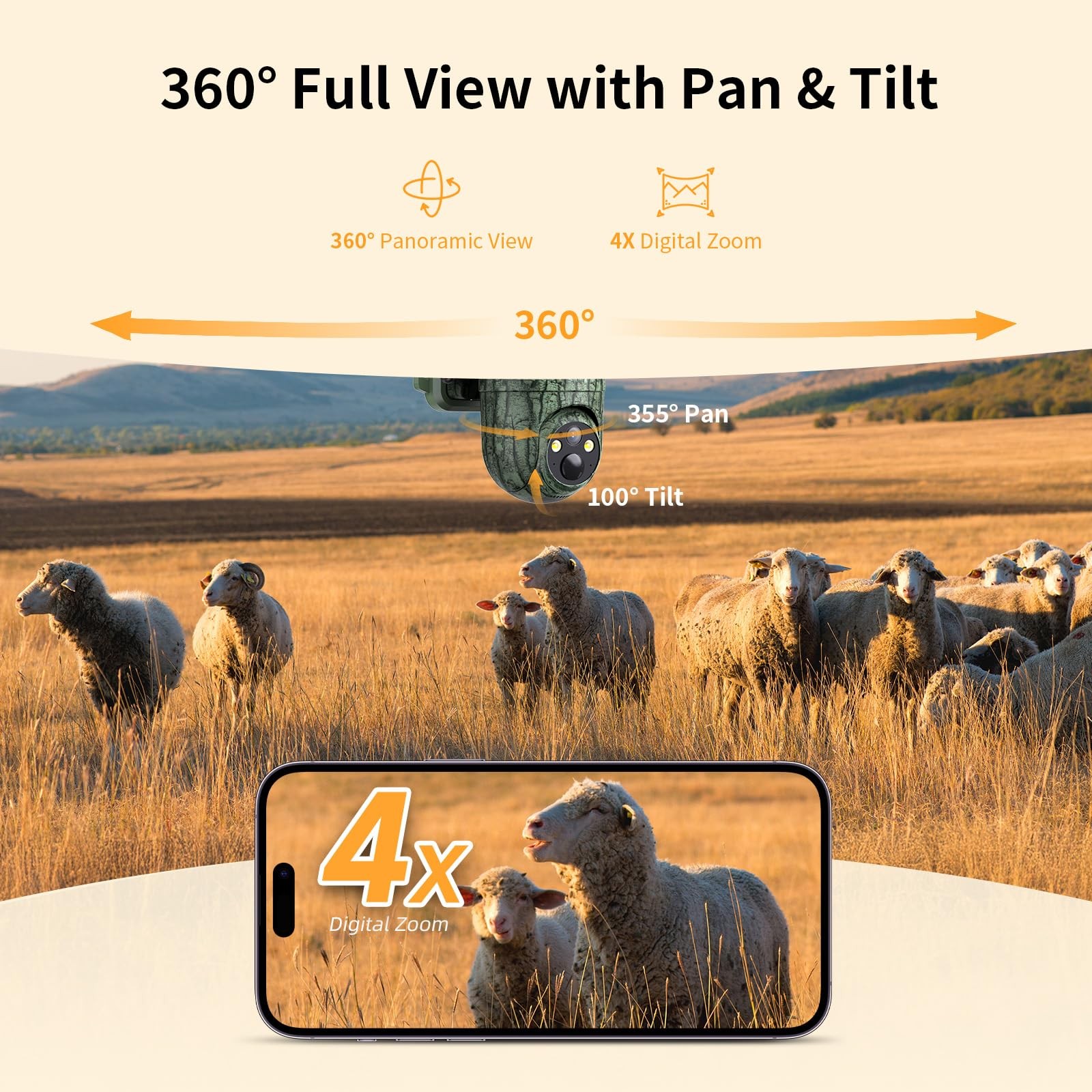 SEHMUA 4G LTE Cellular Trail/Game Camera with Unlimited Data Plan Live Streaming