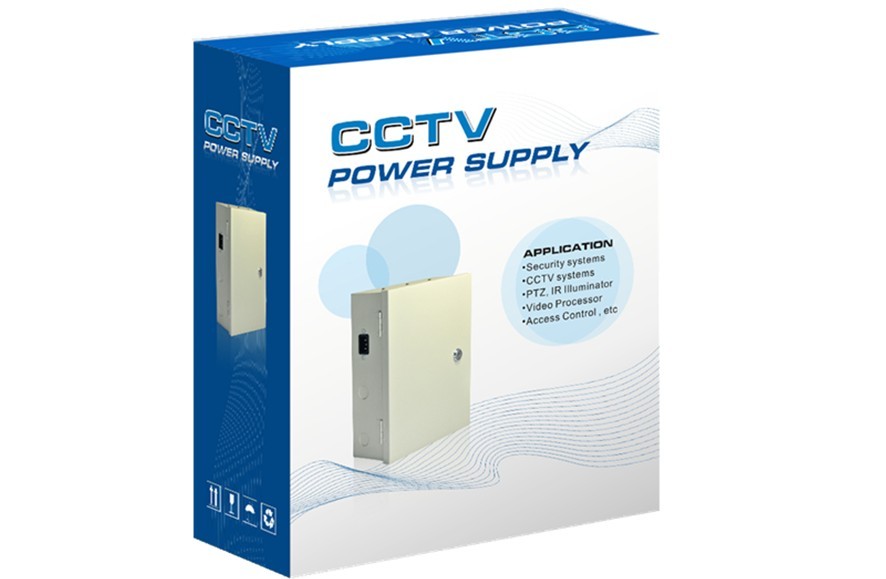 CCTV 9Channel DC12V 5A UPS Box Power Supply Support Battery CE ROHS