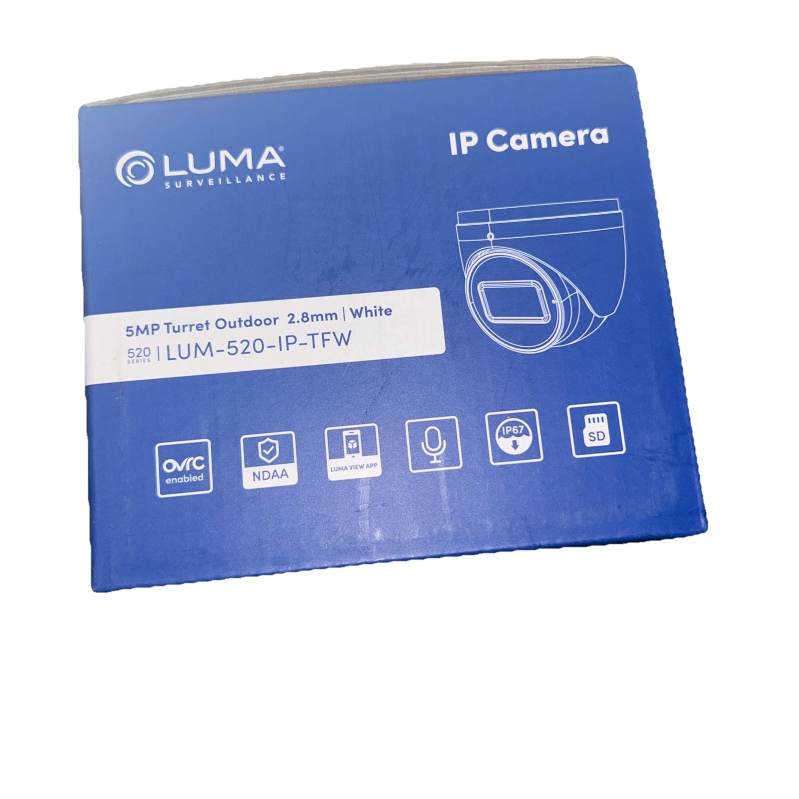 Luma Surveillance 520 Series Turret Ip Camera LUM-520-IP-TFW – White