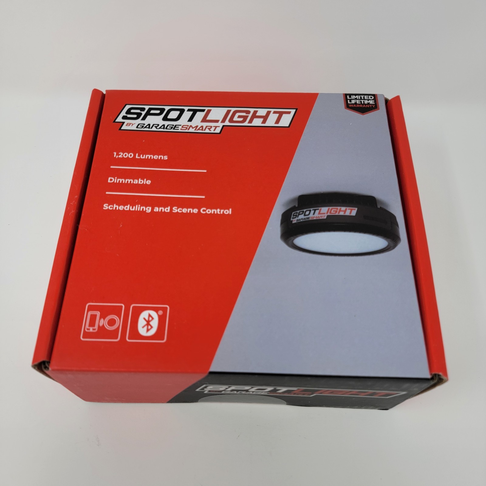 New! Smarter Home GarageSmart 1200 Lumen SpotLight Garage Spot Light SMT-SL000